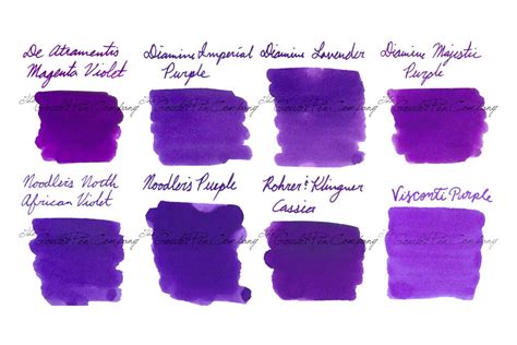 Muted Purple Fountain Pen Ink Sample Set - The Goulet Pen Company ...