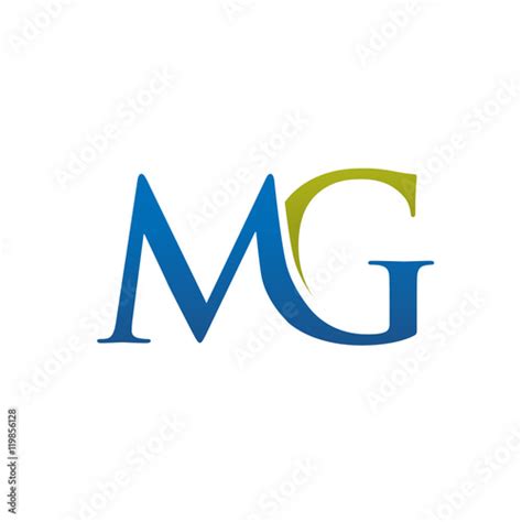 elegant letter MG logo concept, MG letter, MG symbol Stock Vector ...