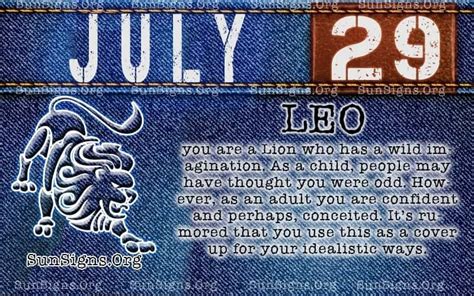 July 29 Birthday Horoscope Personality | Sun Signs