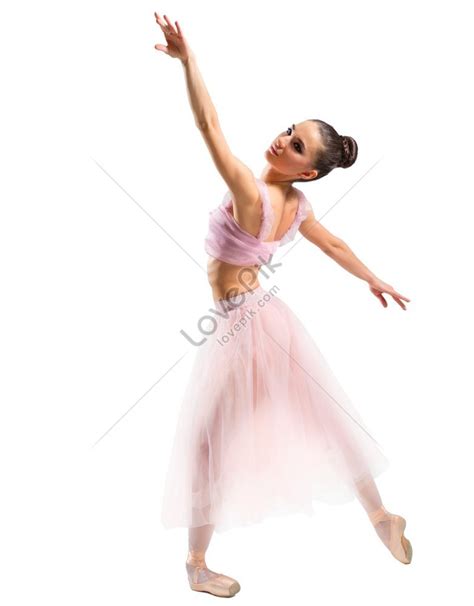 Young Ballerina Isolated On White Background Photo Picture And HD ...