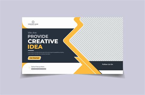 corporate video thumbnail template design 11860288 Vector Art at Vecteezy