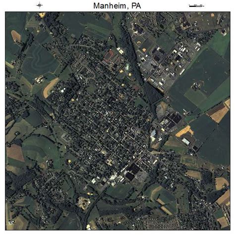 Aerial Photography Map of Manheim, PA Pennsylvania