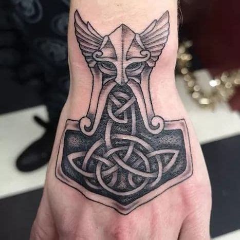 101 Amazing Mjolnir Tattoo Designs You Need To See! | Mjolnir tattoo ...