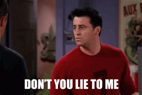 Friends Joey GIF - Friends Joey Dont You Lie To Me - Discover & Share GIFs