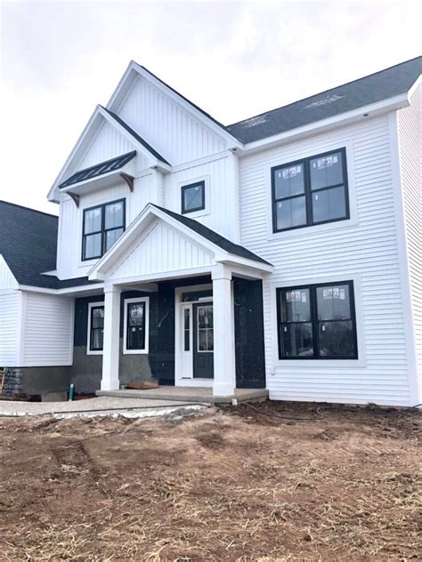 Building a Bright Modern Farmhouse Home with Black Exterior Windows