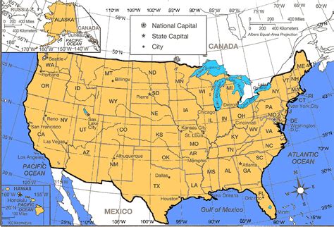 Map Of The United States With Latitude And Longitude Lines