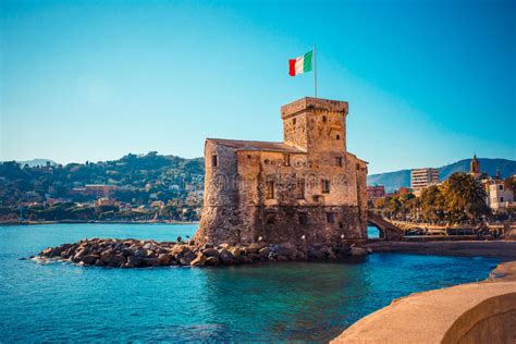 Rapallo Castle, Italy stock image. Image of landmark - 14374101