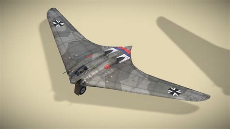 Horten Ho 229 - Buy Royalty Free 3D model by NETRUNNER_pl [ed2e97b ...