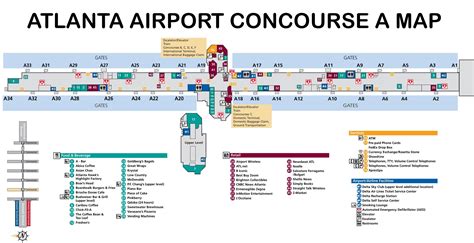 Atlanta Airport Map - Guide to ATL Terminals & Concourses