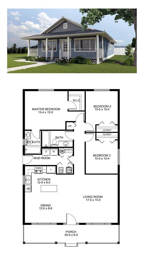 Popular Narrow Small House Plan at COOL House Plans | Best house plans ...