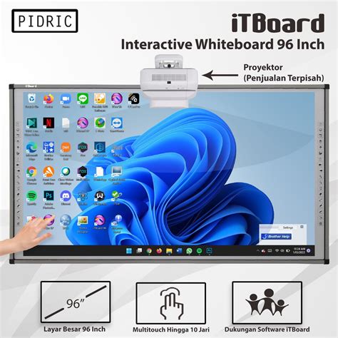 Jual Papan Tulis Interaktif iTBoard 96 Inch Interactive Smart Board ...