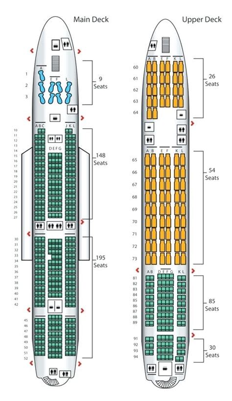 Emirates a380 Business Class Seat Map