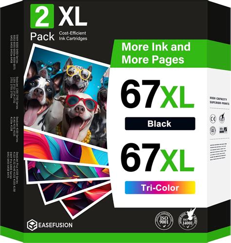 Amazon.com: Printer Ink 67 67xl 67 XL Replacement for HP Ink 67 HP ...