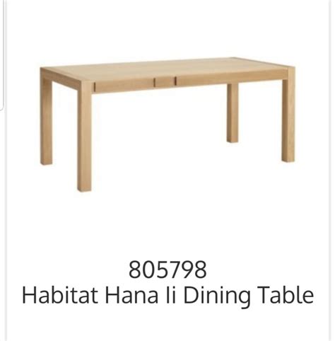 Habitat oak dining table, Furniture & Home Living, Furniture, Tables ...