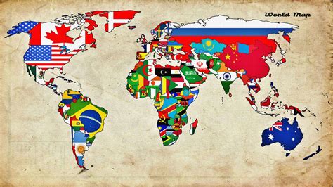 map, World, Countries, Flag Wallpapers HD / Desktop and Mobile Backgrounds