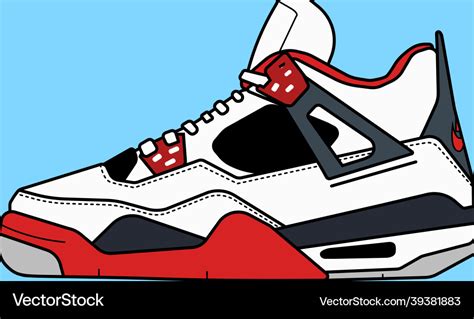 Jordan 4 Royalty Free Vector Image - VectorStock