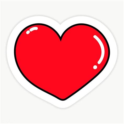 Shiny red heart-shaped transparent png | premium image by rawpixel.com ...