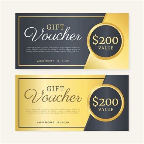 Gift Voucher Template 267057 Vector Art at Vecteezy