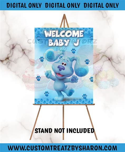 BLUE'S CLUES BABY SHOWER WELCOME SIGN - DIGITAL ONLY