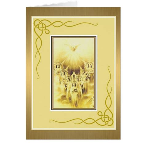 Seven Gifts of the Holy Spirit Confirmation Card | Zazzle