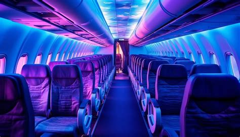 Premium AI Image | Airplane cabin interior design