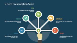 Free 5 Item Presentation Slide for PowerPoint - SlideModel