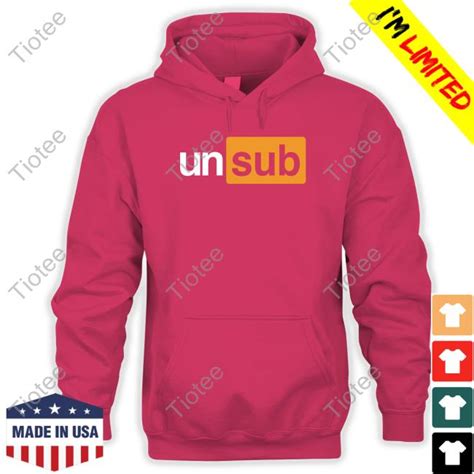 Unsubscribe Podcast Unsub Logo Shirts - Tiotee