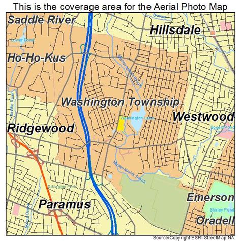 Aerial Photography Map of Washington Township, NJ New Jersey