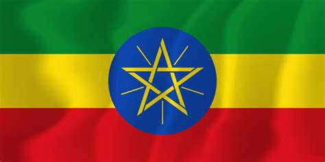 Ethiopia National Flag Waving Background Illustration 4712203 Vector ...