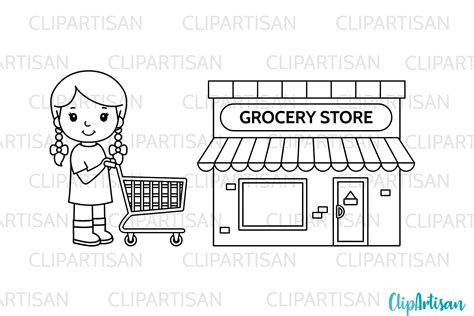 Grocery Store Clip Art, Groceries, Shopping, SVG (846883 ...