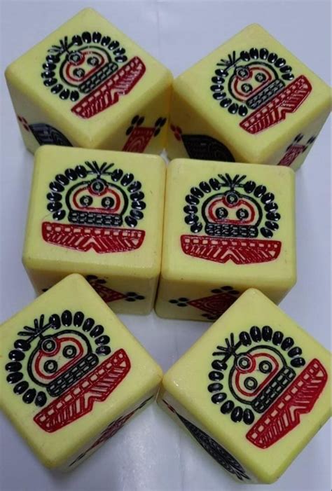 Matte PVC Jhandi Munda Gaming Dice, Number Of Players: 6 Players, 3 ...