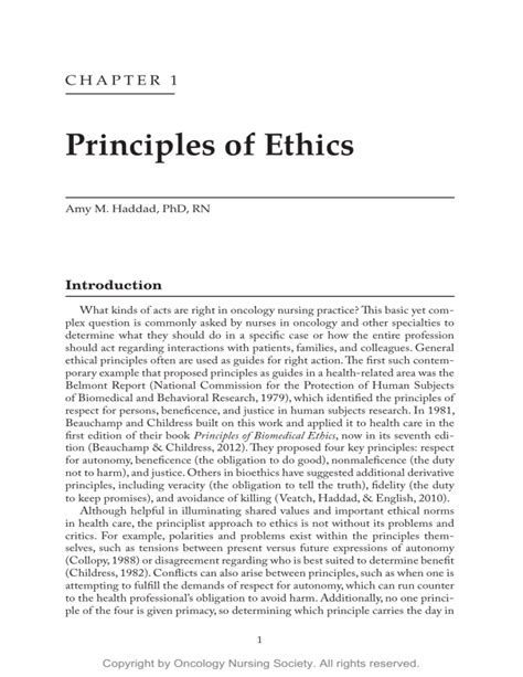 Bioethics Principles