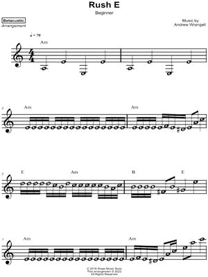 "Rush E" Sheet Music - 32 Arrangements Available Instantly - Musicnotes