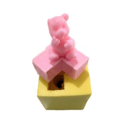 Sitting Teddy Bear Silicone Candle Mold