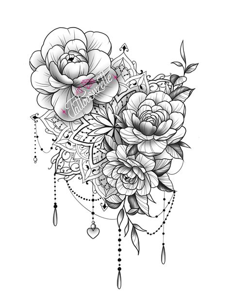 Flower mandala tattoo design by tattoosuzette on DeviantArt