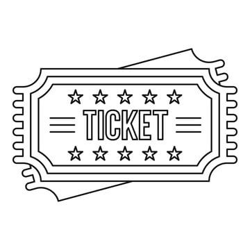 Free Clipart Of A Ticket