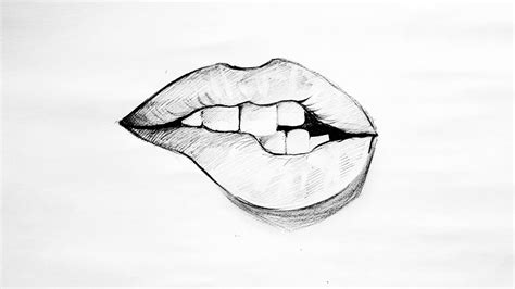 Biting Lip Drawing Download biting lip stock vectors