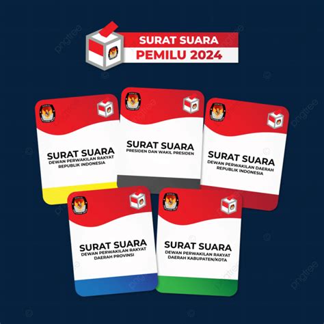 Surat Suara Pemilu 2024 Vektor Pemilu 2024 Surat Suara 2024 Surat | Hot ...