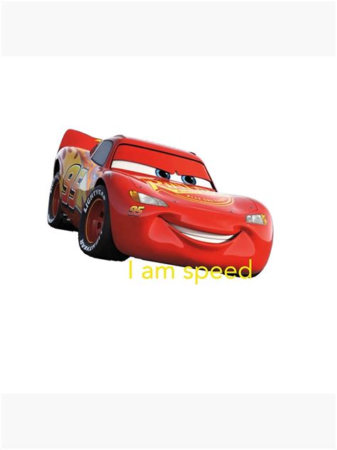 "lightning mcqueen i am speed meme" Metal Print by harry967 | Redbubble