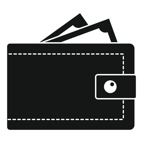 Money wallet icon, simple style 14608886 Vector Art at Vecteezy