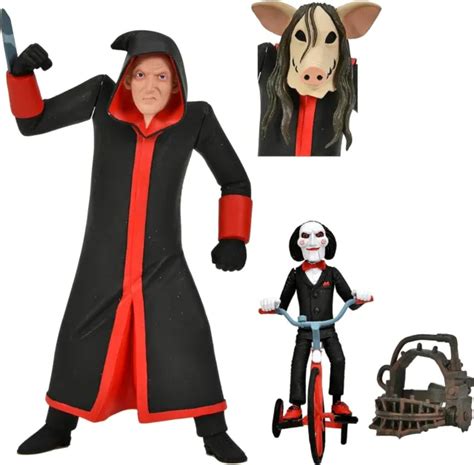 SAW TOONY TERRORS Figure Jigsaw Killer & Billy Tricycle +Pig Mask Box ...