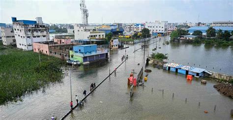 Cyclone Michaung: Rain wreaks havoc in Chennai, airport operations ...