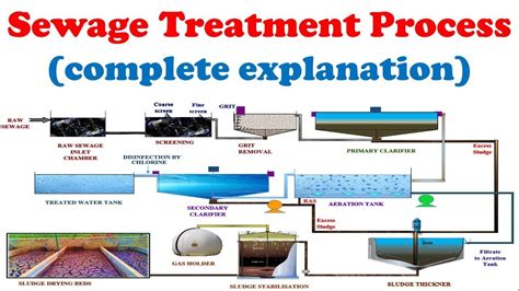 Sewage treatment plant working with explanation | Wastewater treatment ...