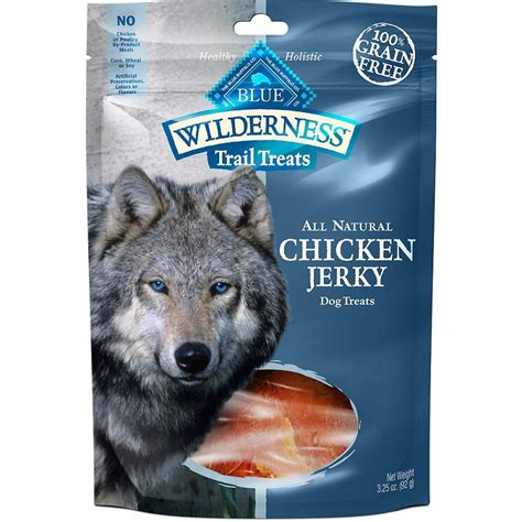 Blue Buffalo Wilderness Chicken Jerky Dog Treats | NaturalPetWarehouse.com