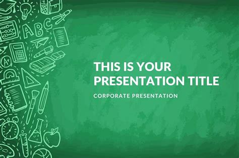 The Greenboard Powerpoint Template is a creative presentation that ...