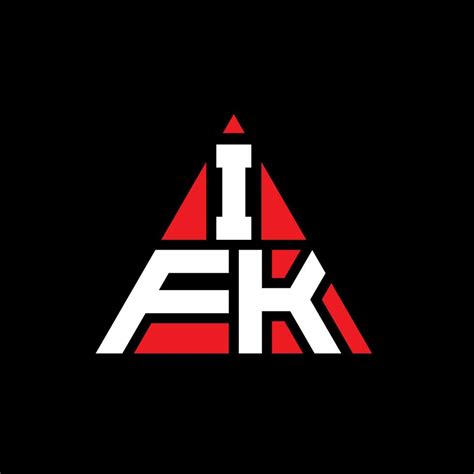 IFK triangle letter logo design with triangle shape. IFK triangle logo ...