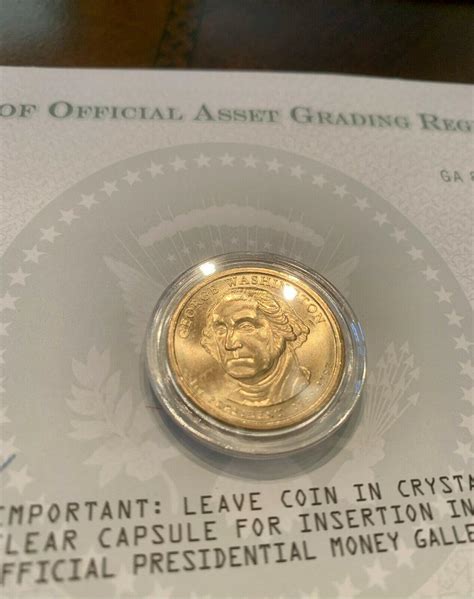 George Washington 2007 Presidential Coin: A+++ Grade Never Circulated w ...