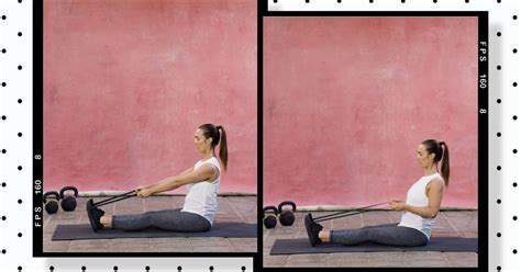 Seated banded rows for a strong back and better posture