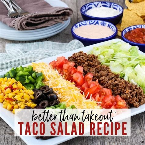 Homemade Taco Salad Recipe (Better Than Takeout) | A Reinvented Mom