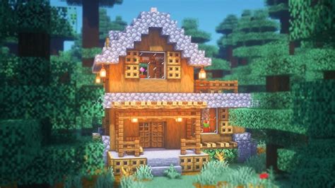 Minecraft: How to Build a Spruce Starter House | Simple Survival House ...